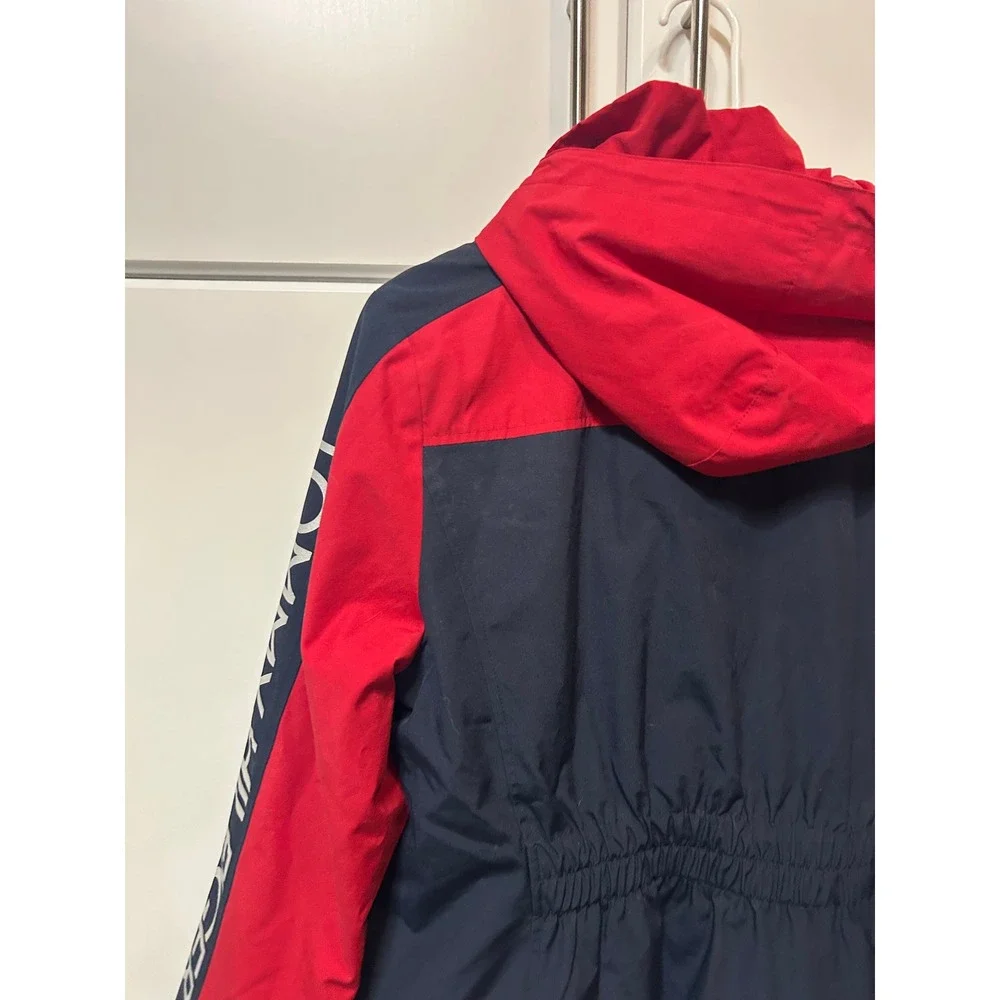 Tommy Hilfiger Mens 3-in-1‎ All Weather System Jacket Red Navy Blue Hooded Small
